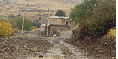 آسفالت جاده روستای گردشگری زیویه شهرستان کامیاران 